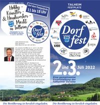 Flyer-Dorffest-Talheim-2022 aussen-RGB