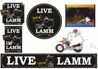Live im Lamm -Talkrunde- Logo-Anwendungen Anzeige-Plakat-Bierdeckel-Clip